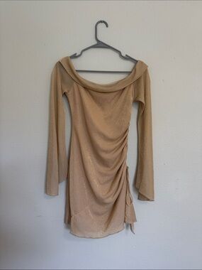 snyder sheer maxi dress cream Snyder Long Sleeve Sheer Maxi Dress Cream
